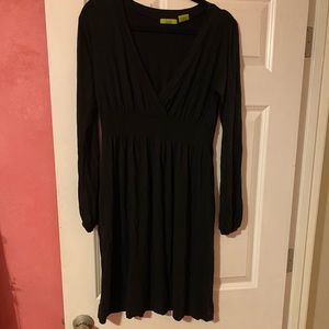 Soft Jersey V-Neck Dress with Pockets